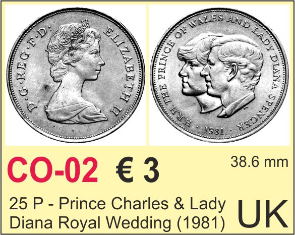 UK coin Charles & Diana 1981